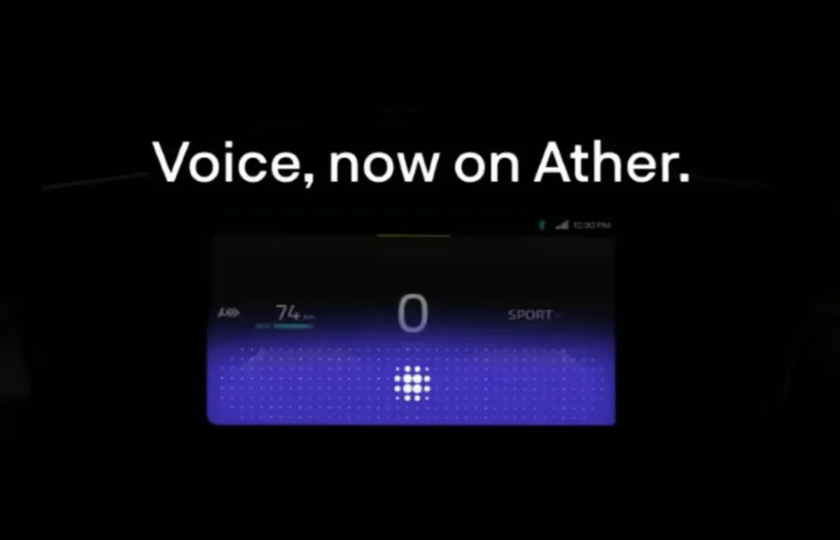 Ather scooters now feature voice command capabilities. Featured Image